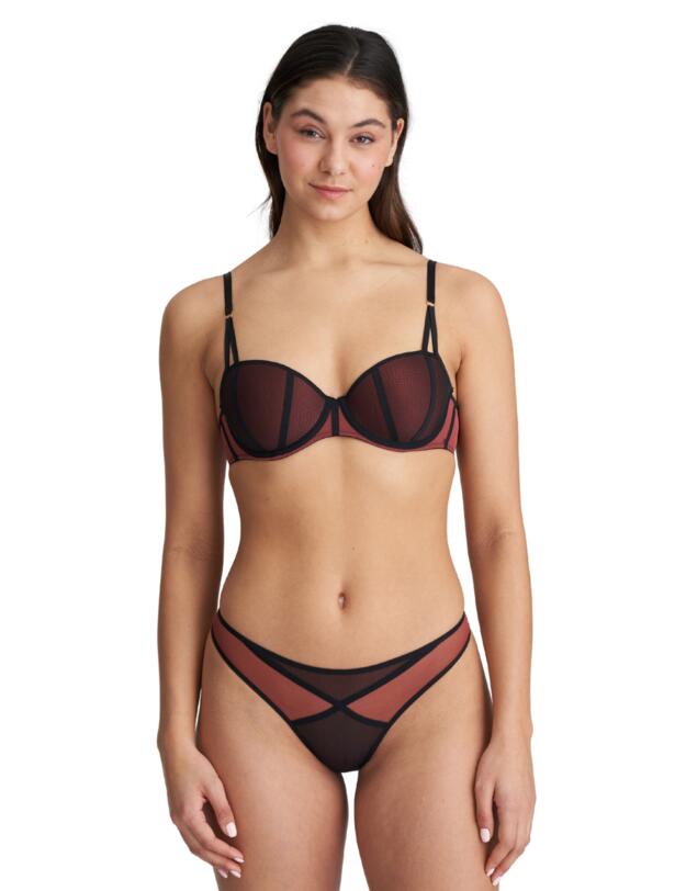 Marie Jo Fezz Thong Italian Brown