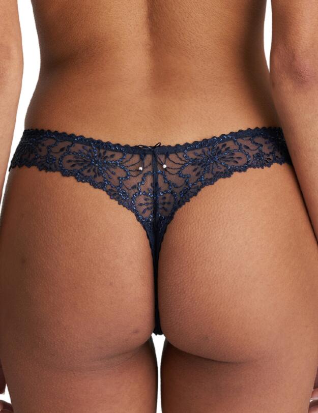  Marie Jo Jane Thong Velvet Blue