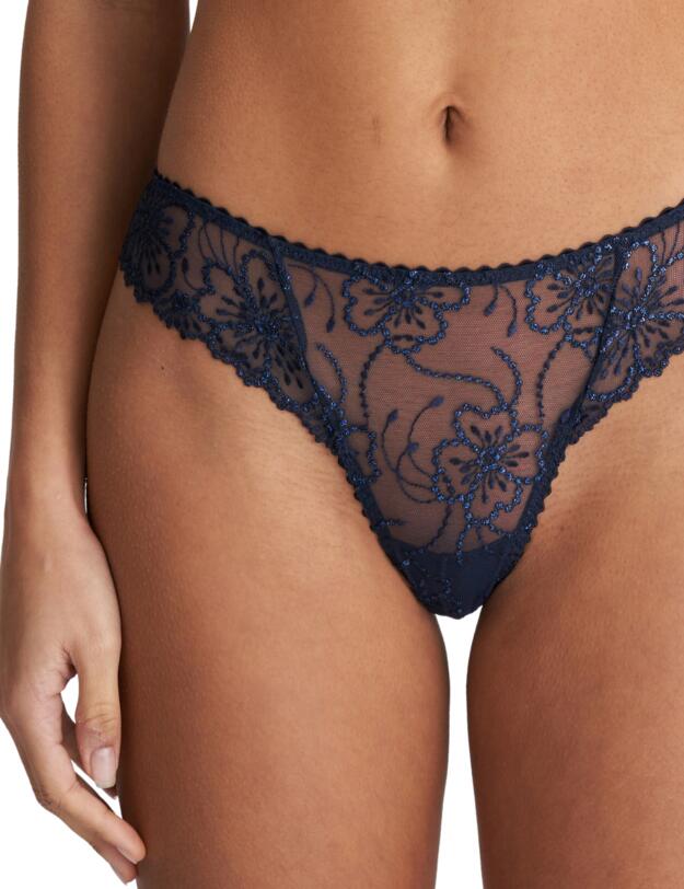  Marie Jo Jane Thong Velvet Blue