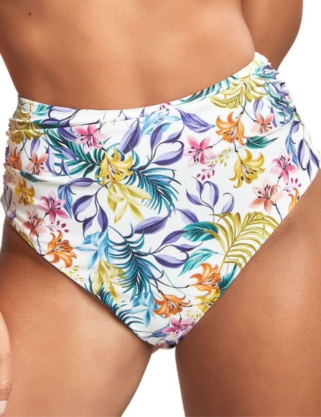 Panache Botanical High Waisted Bikini Briefs Floral Print