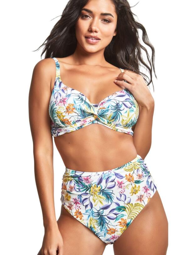 Panache Botanical High Waisted Bikini Briefs Floral Print