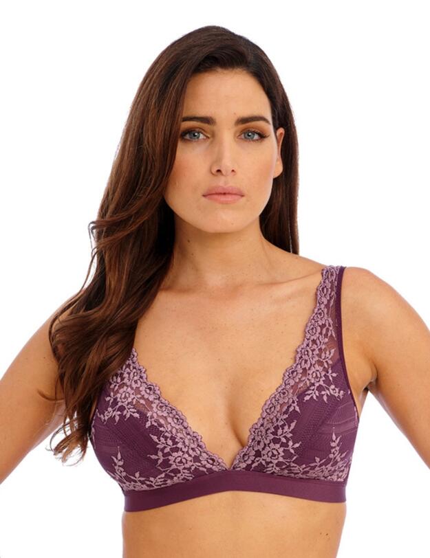 Wacoal Embrace Lace Soft Cup Bra Italian Plum/ Valerian