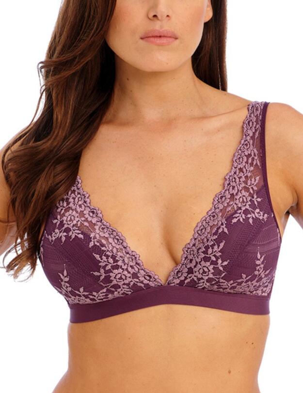 Wacoal Embrace Lace Soft Cup Bra Italian Plum/ Valerian