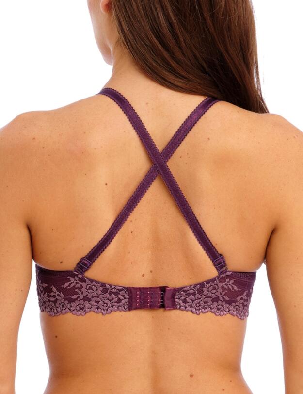 Wacoal Embrace Lace Underwired Plunge Bra Italian Plum/ Valerian