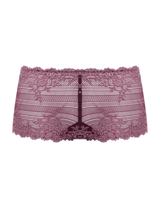 Wacoal Embrace Lace Boyshort Italian Plum/ Valerian
