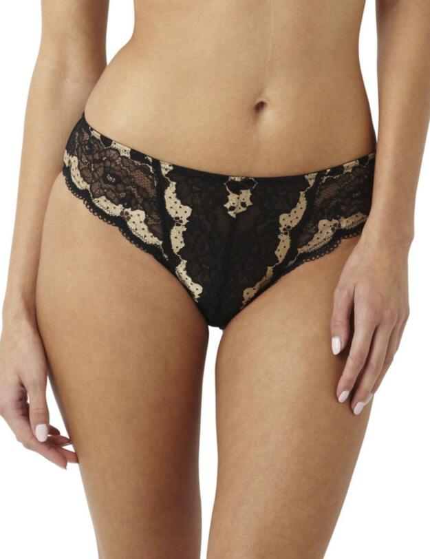 7252 Panache Clara Brief Black/Gold - 7252 Brief