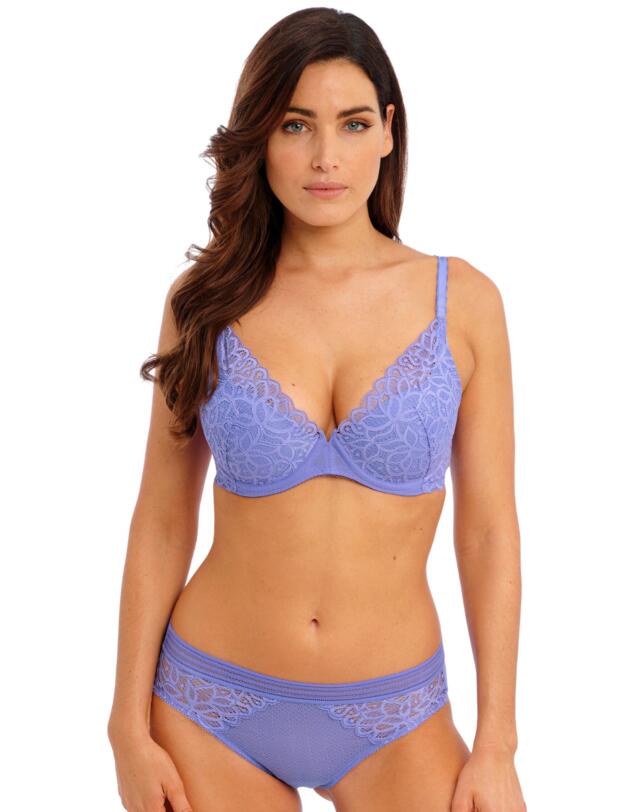Wacoal Raffiné Underwired Plunge Bra Bluebell 