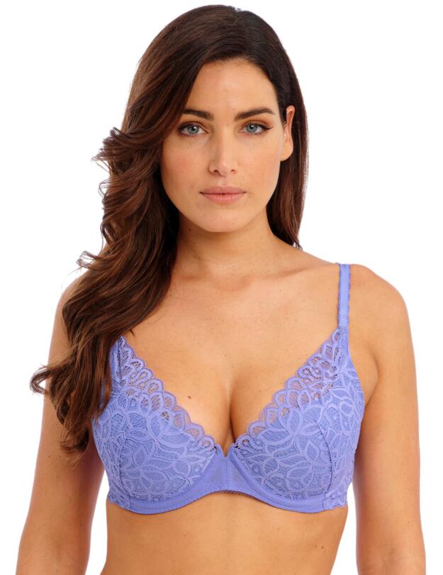 Wacoal Raffiné Underwired Plunge Bra Bluebell 