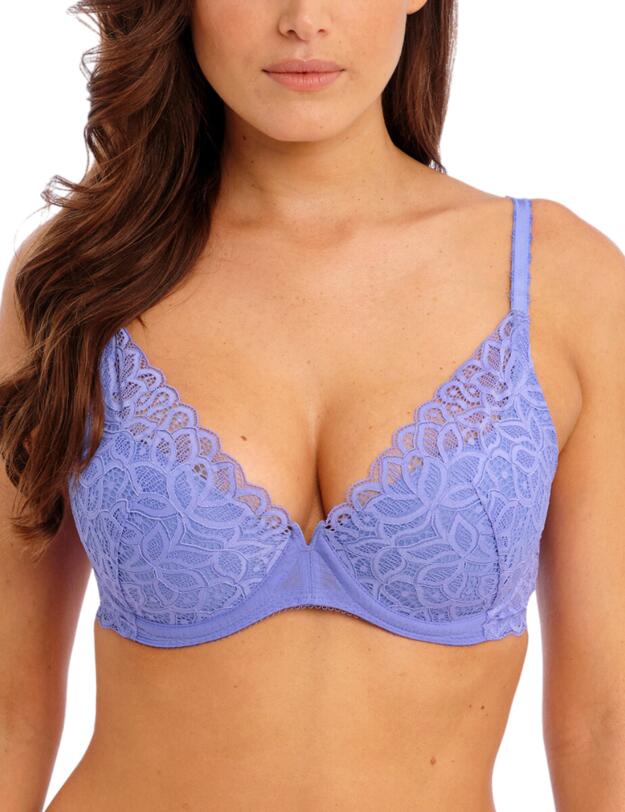 Wacoal Raffiné Underwired Plunge Bra Bluebell 