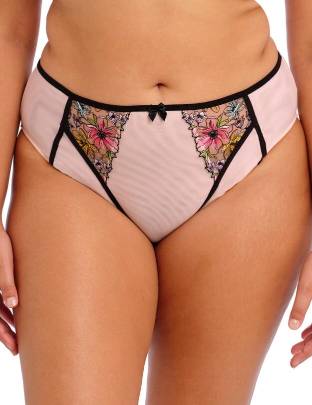 Elomi Carrie High Leg Brief Ballet Pink