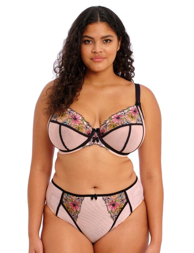 Elomi Carrie High Leg Brief Ballet Pink