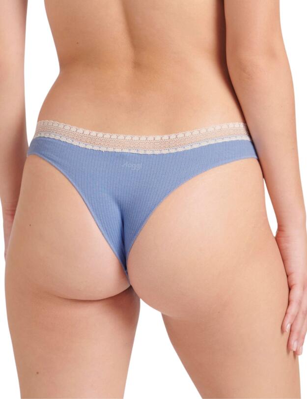 10213152 Sloggi Go Ribbed Brazilian Briefs 2 Pack - 10213152 Riviera