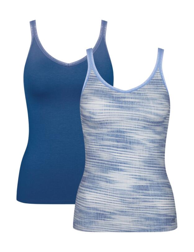 Sloggi Go Top 2 Pack Blue - Dark Combination
