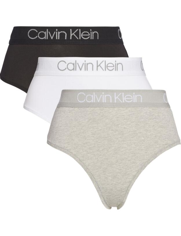 Calvin Klein Body 3 Pack High Waist Thong Black / White / Grey Heather