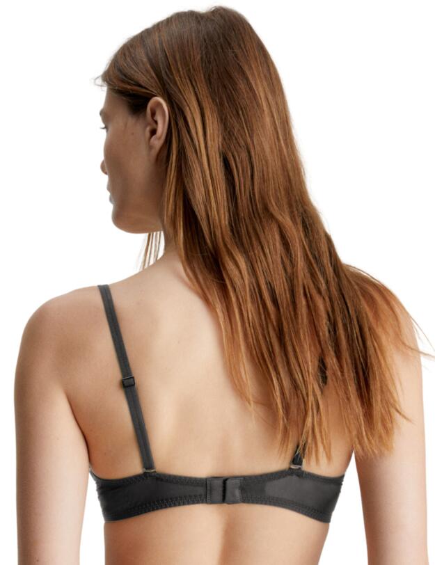 Calvin Klein Sheer Marquisette Lightly Lined Demi Bra Black