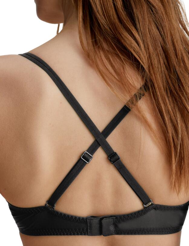 Calvin Klein Sheer Marquisette Lightly Lined Demi Bra Black