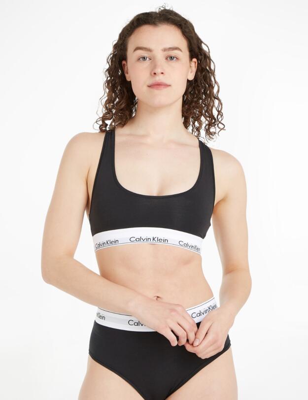 Calvin Klein Modern Cotton Bralette Bra Black