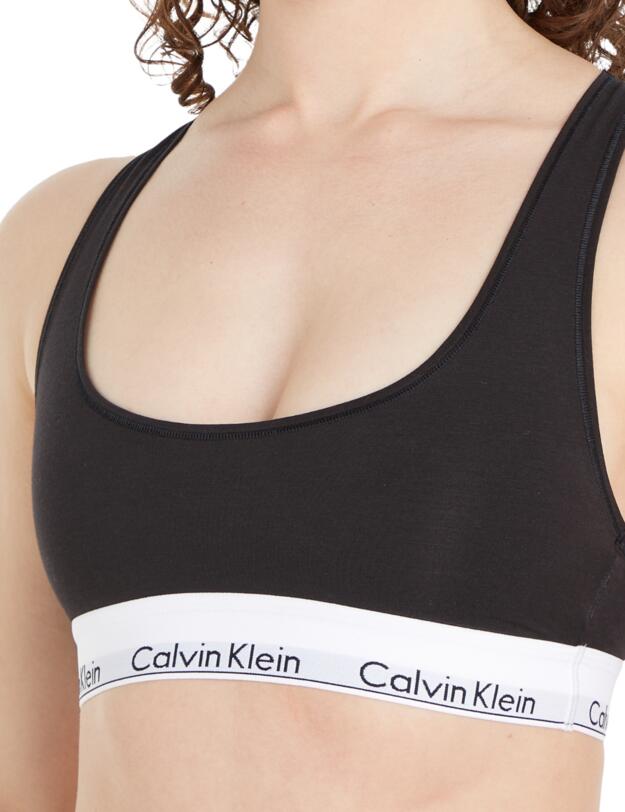 Calvin Klein Modern Cotton Bralette Bra Black