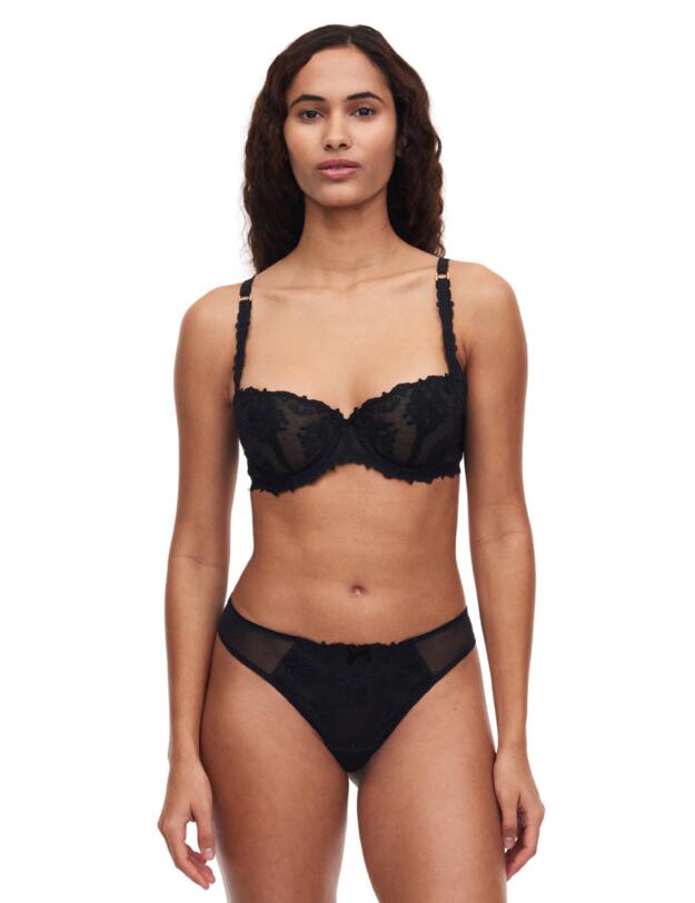 Chantelle Champs Elysees Balconette Bra Black 
