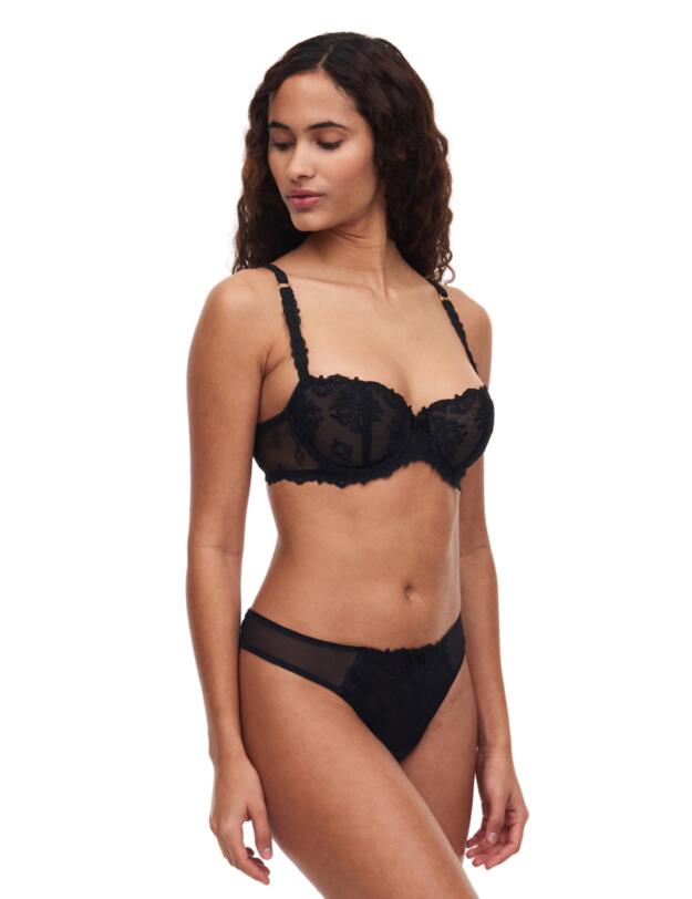 Chantelle Champs Elysees Balconette Bra Black 