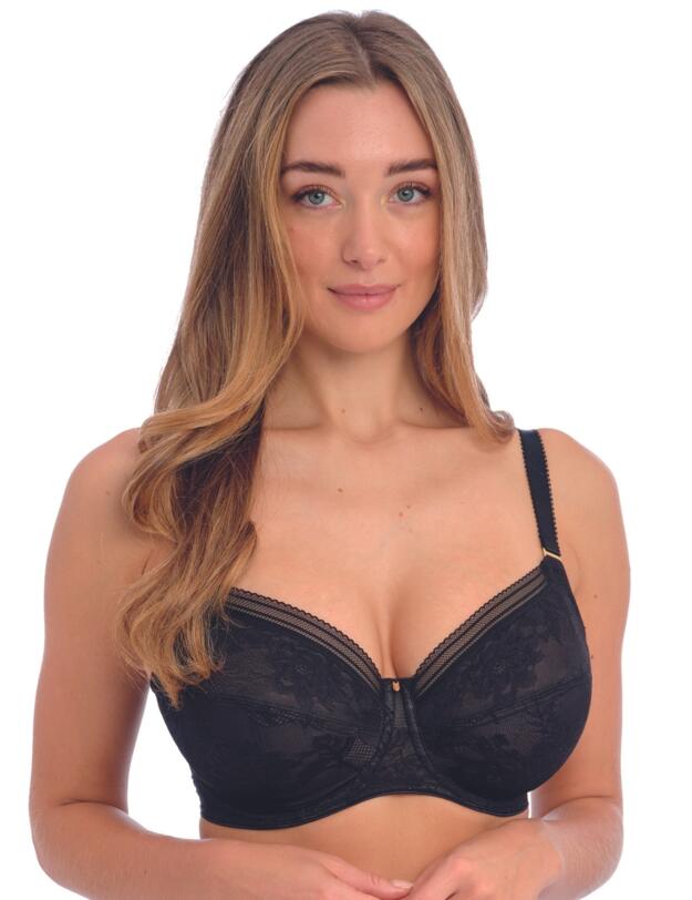 Fantasie Fusion Lace Underwired Side Support Bra Black