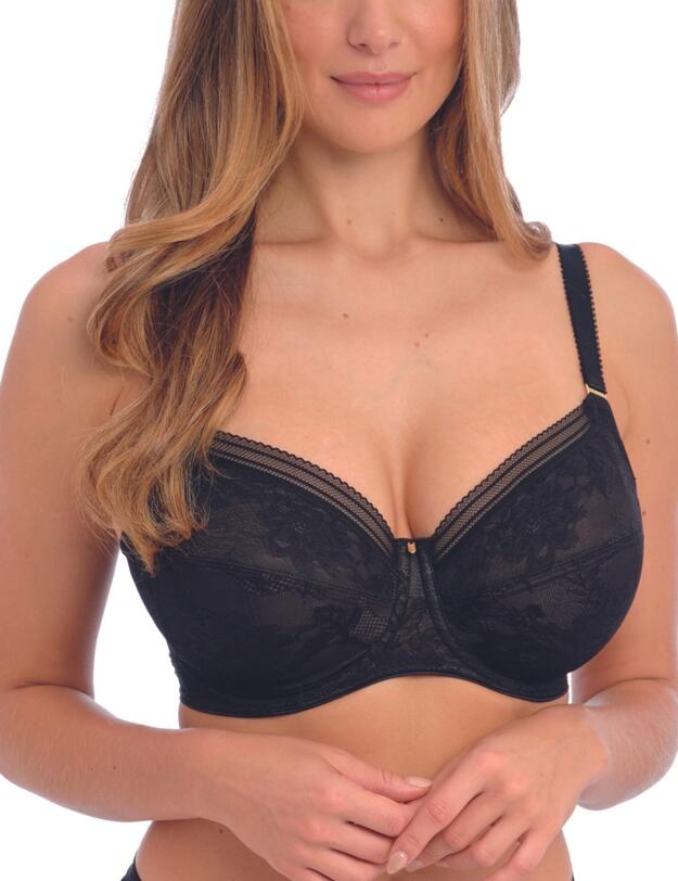 Fantasie Fusion Lace Underwired Side Support Bra Black