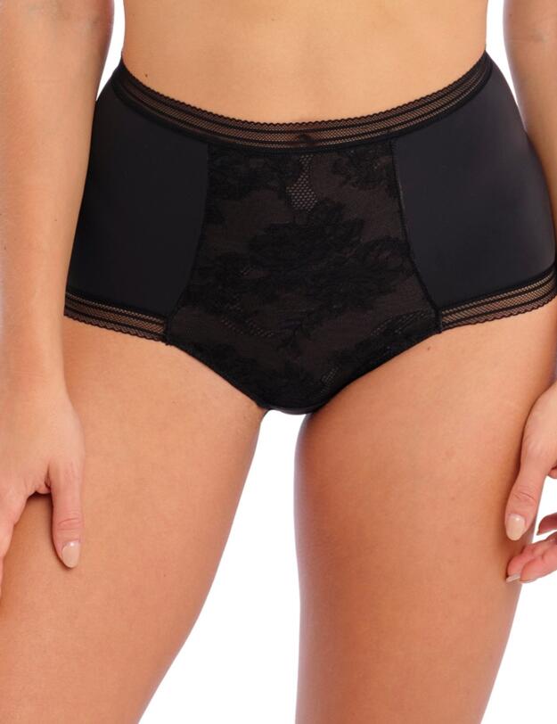 Fantasie Fusion Lace High Waist Brief Black