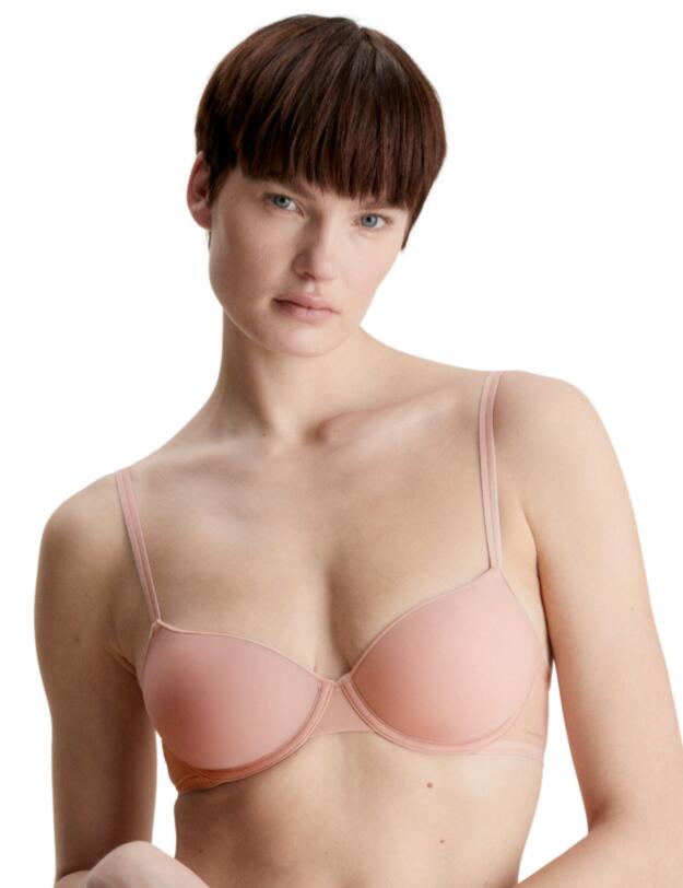 Calvin Klein Sheer Marquisette Lightly Lined Demi Bra Subdued 