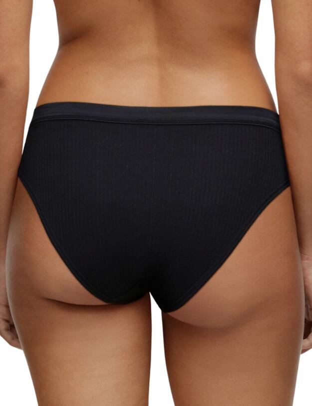 Chantelle Cotton Comfort High leg brief Black 