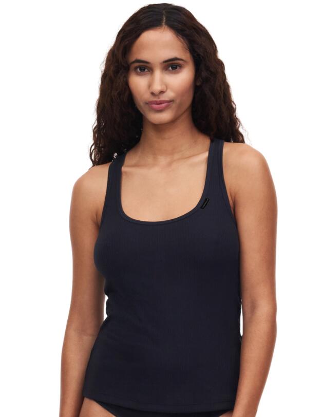 Chantelle Cotton Comfort Vest Top Black 