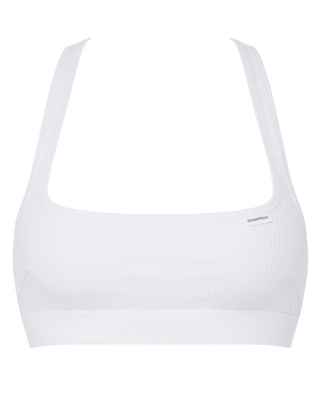 Chantelle Cotton Comfort Non Padded Bralette White