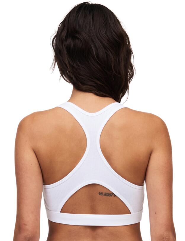 Chantelle Cotton Comfort Non Padded Bralette White