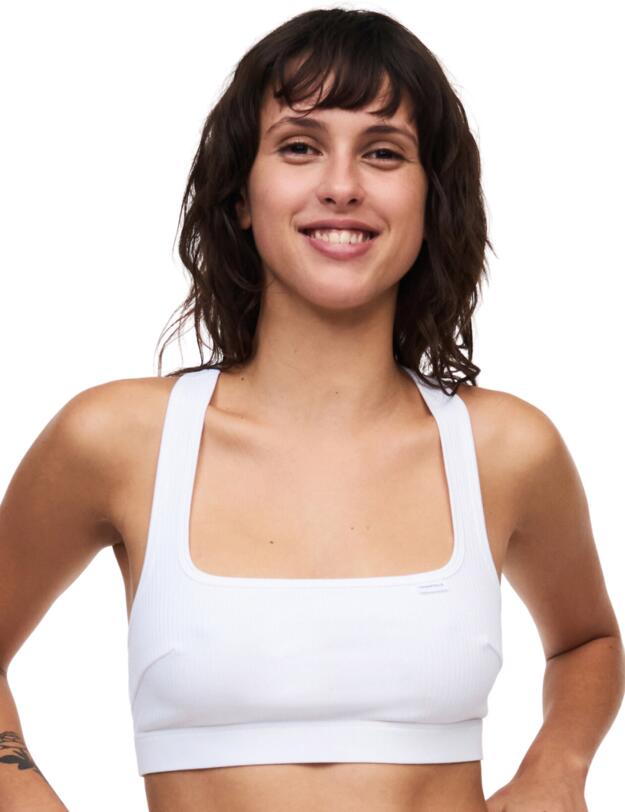 Chantelle Cotton Comfort Non Padded Bralette White