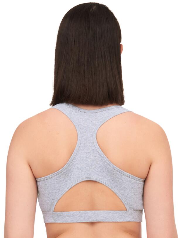 Chantelle Cotton Comfort Non Padded Bralette Heather Grey