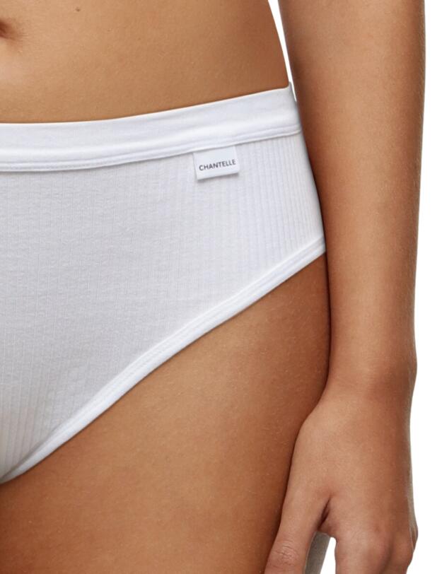 Chantelle Cotton Comfort High Leg brief White