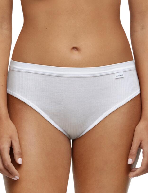Chantelle Cotton Comfort High Leg brief White