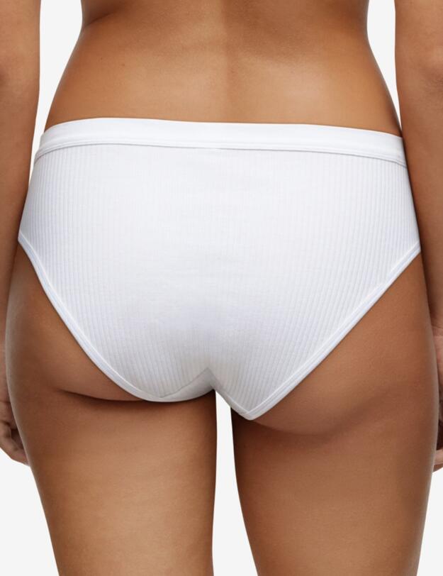Chantelle Cotton Comfort High Leg brief White