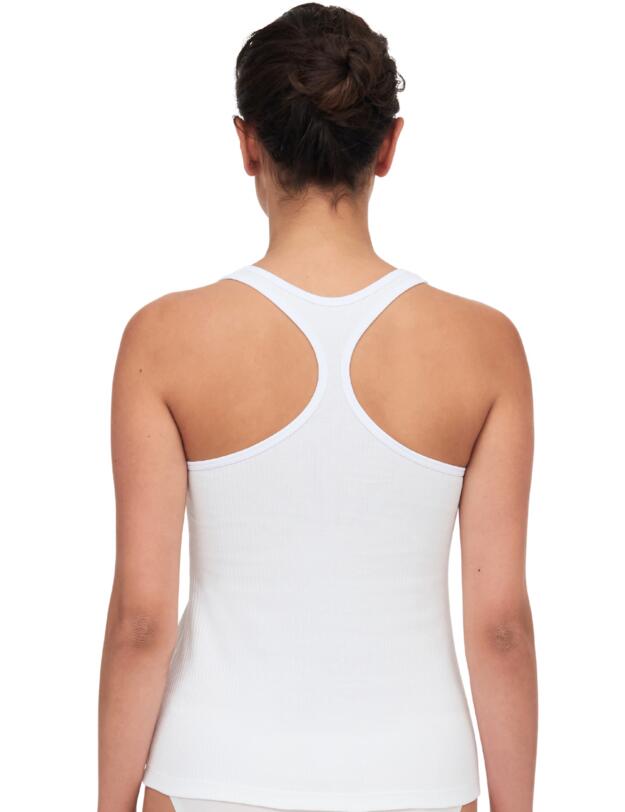 Chantelle Cotton Comfort Vest Top White 