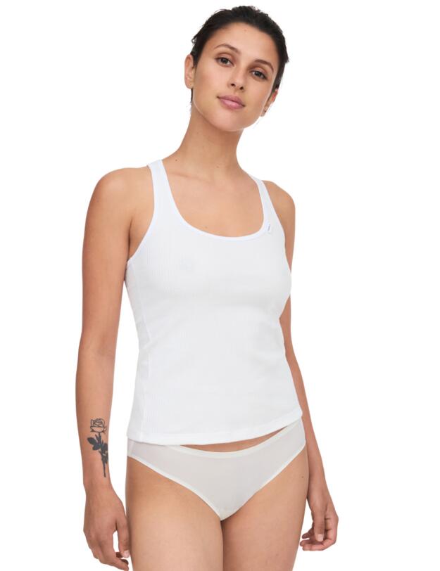 Chantelle Cotton Comfort Vest Top White 