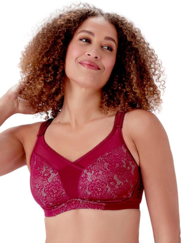 Berlei Beauty Everyday Full Support Non Wired Bra Burgundy