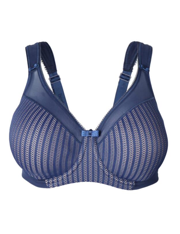 Berlei Beauty Stripe Smoothing Bra Deep Blue