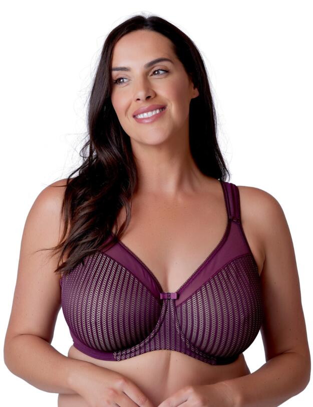 Berlei Beauty Stripe Smoothing Bra Fig
