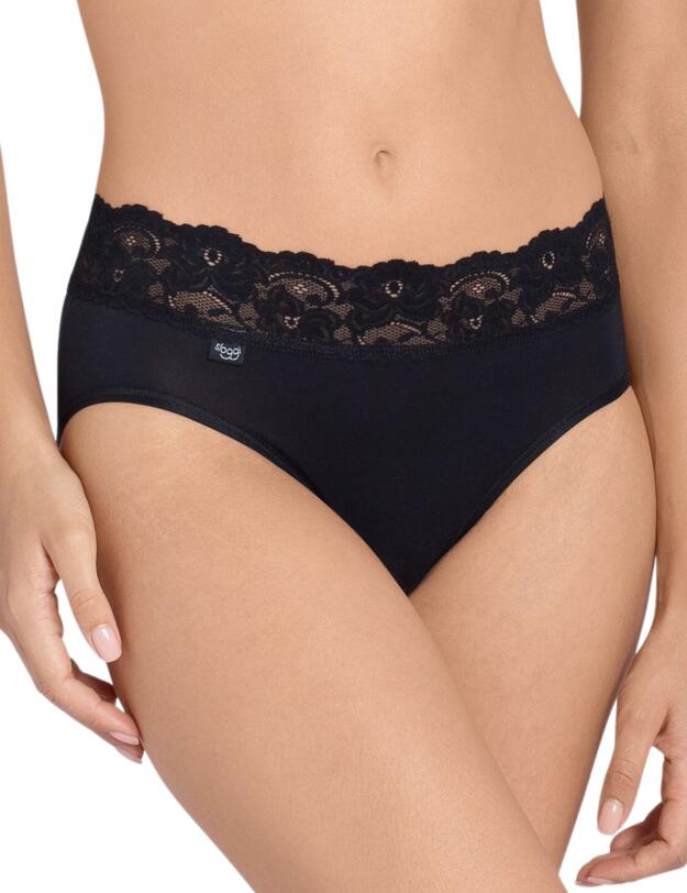 Sloggi Romance Midi Brief Black