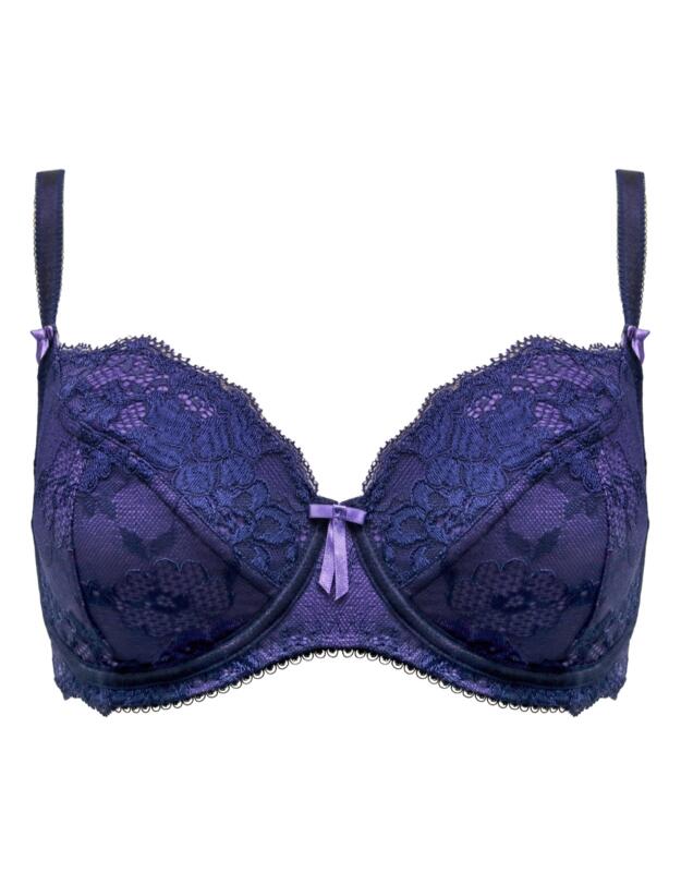 Pour Moi Amour UW Non-Padded Bra Navy/Lavender 