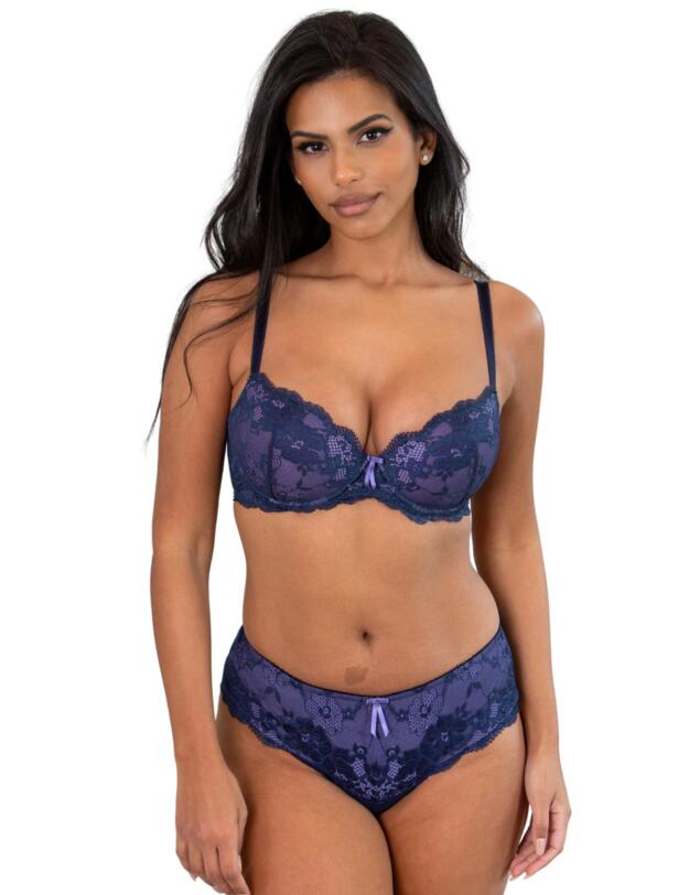 Pour Moi Amour Shorty Navy/Lavender 