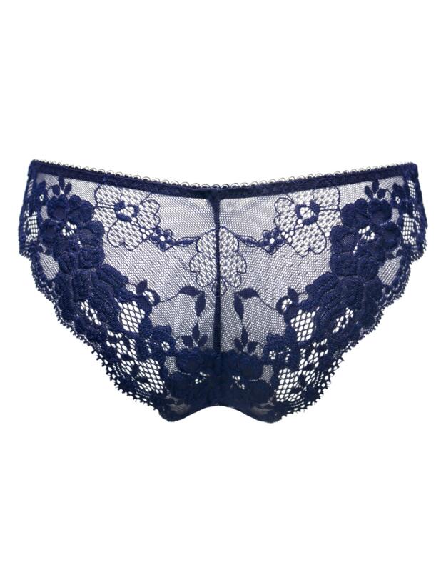 Pour Moi Amour Brazilian Brief Navy/Lavender 
