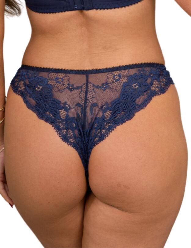 Pour Moi Amour Brazilian Brief Navy/Lavender 