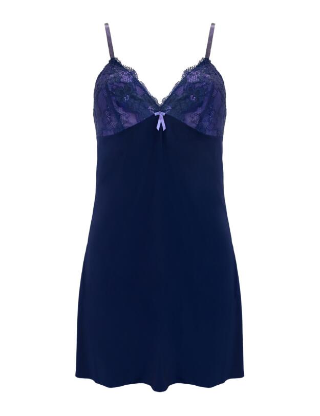 Pour Moi Amour Chemise Navy/Lavender 