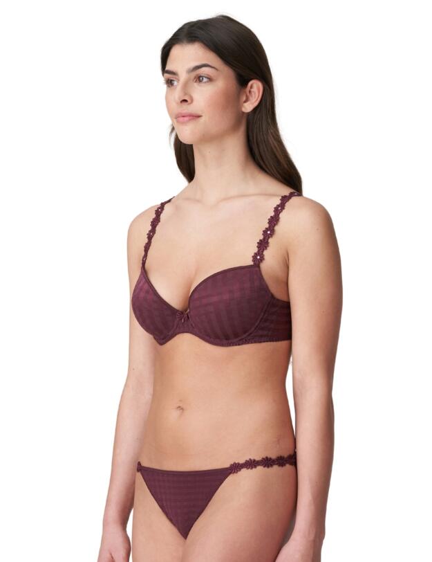 Marie Jo Avero Padded Plunge Bra Wine