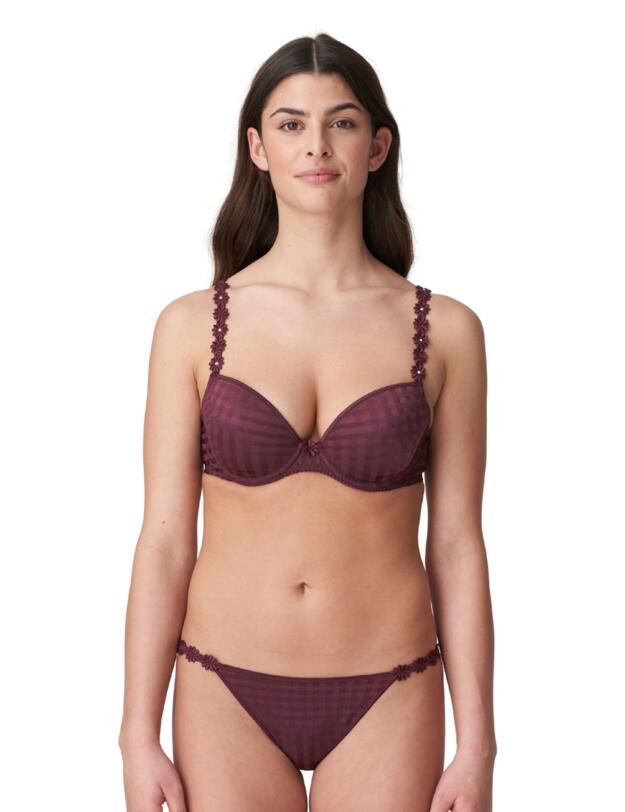Marie Jo Avero Padded Plunge Bra Wine